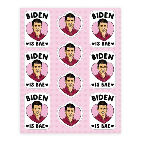Biden Is Bae Sticker Sheet Stickers and Decal Sheet