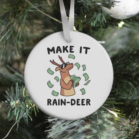 Make It Rain-deer Welcome Mat