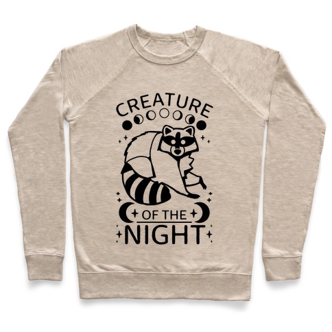 Creature Of The Night Raccoon Pullover