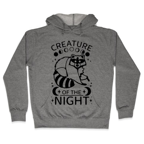 Creature Of The Night Raccoon Hooded Sweatshirt