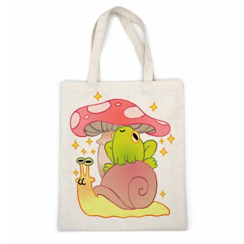 Cute Snail & Frog Casual Tote