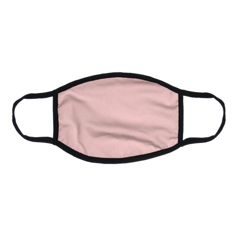 Millennial Pink Face Mask Cover Flat Face Mask