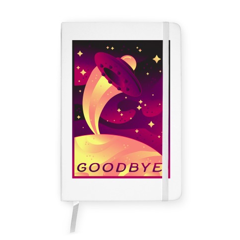 Goodbye Earth Travel Poster Notebook