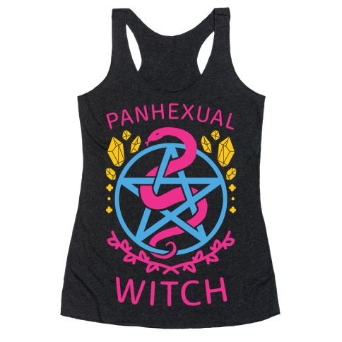 Panhexual Witch Racerback Tank Top