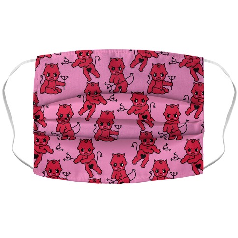 Demon Baby Pattern Accordion Face Mask