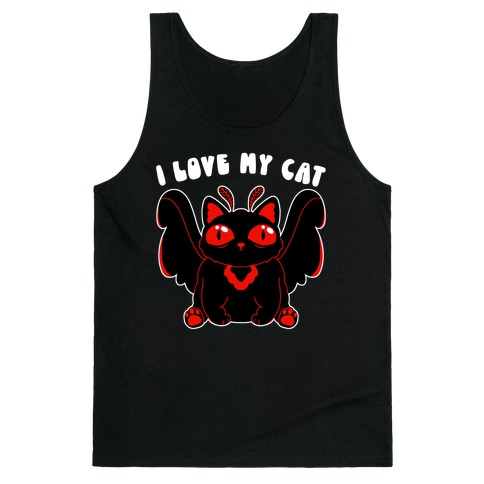 I Love My Cat Mothman Tank Top
