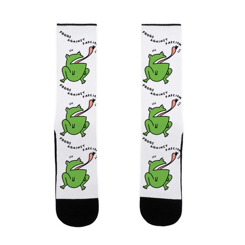 Frogs Against Fascism Sock