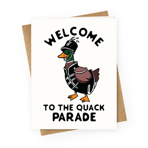 Welcome to the Quack Parade Greeting Card
