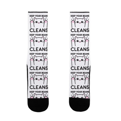 Keep Your Beans Cleans Cat Sock