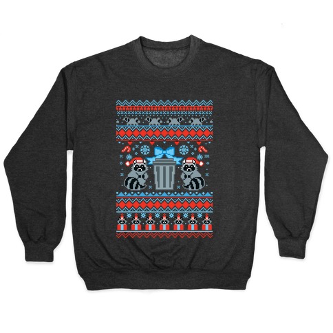 Raccoon Ugly Christmas Sweater Pullover