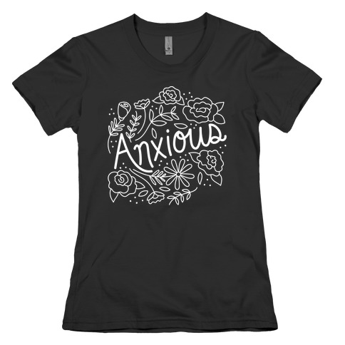 Anxious Florals Womens T-Shirt