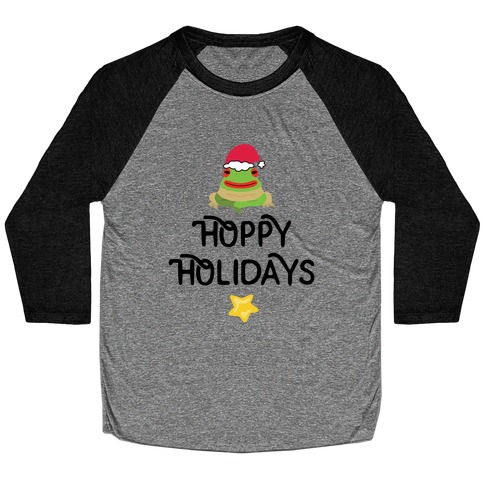 Hoppy Holidays Froggie Baseball Tee