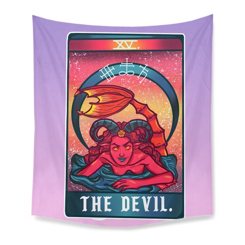The Devil Siren Tarot Tapestry