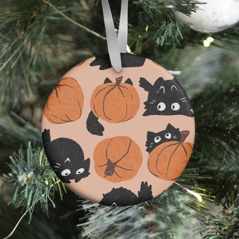 Pumpkin Cats Ornament