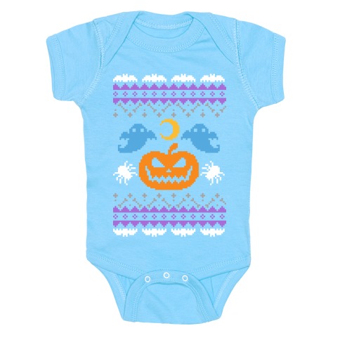 Ugly Halloween Sweater Baby One-Piece
