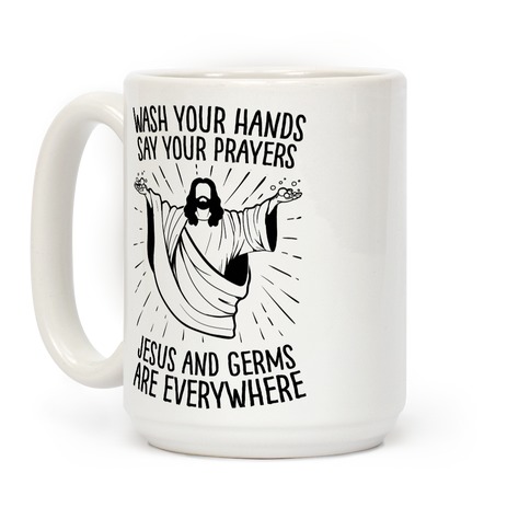 LookHUMAN Ah, Men Gay Jesus Mug White 15 Ounce Ceramic Coffee Mug