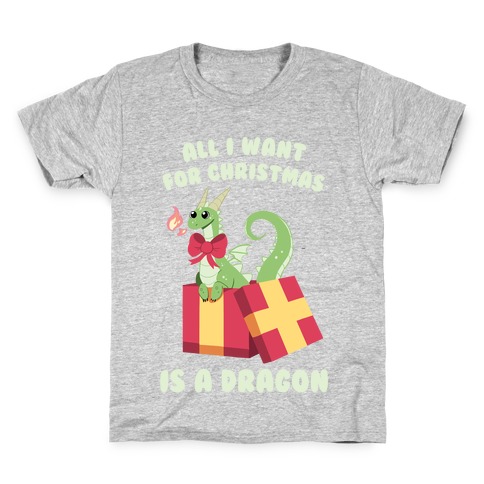 All I Want For Christmas Is A Dragon Kids T-Shirt