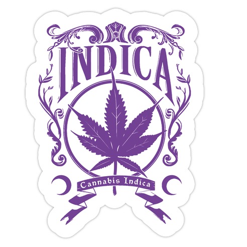 Cannabis Indica Die Cut Sticker