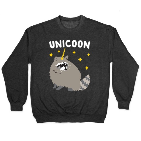 Unicoon Raccoon Unicorn Pullover