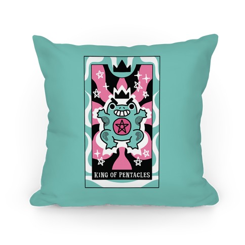Creepy Cute Tarot: King of Pentacles Pillow