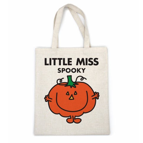 Little Miss Spooky Halloween Pumpkin Casual Tote