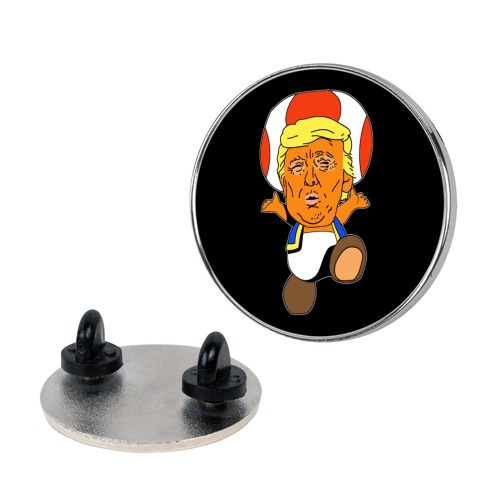 Donald Trump Toad Mushroom Pin