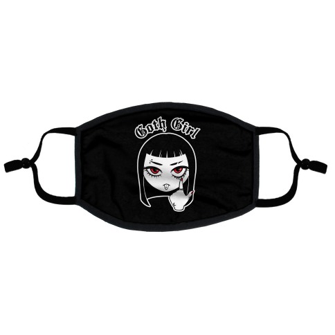 Goth Girl Flat Face Mask