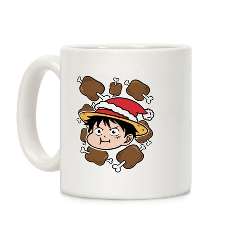 Luffy Holiday Feast Parody Coffee Mug