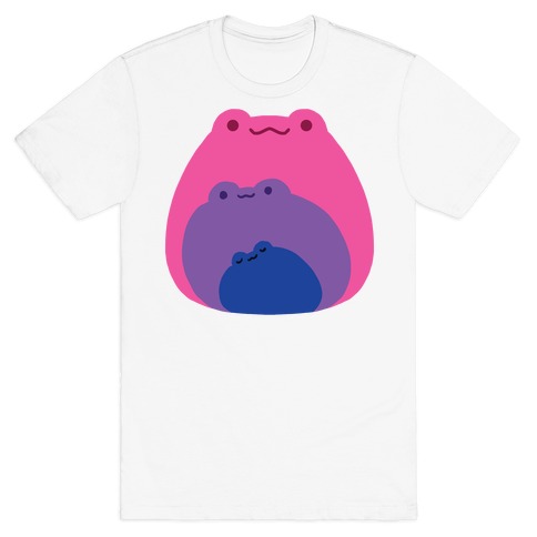 Frogs In Frogs In Frogs Bisexual Pride T-Shirt