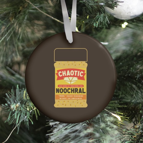 Chaotic Noochral (Chaotic Neutral Nutritional Yeast) Ornament