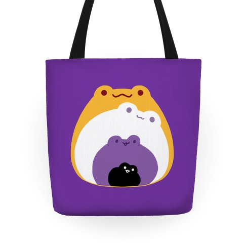 Frogs In Frogs In Frogs Nonbinary Pride Tote