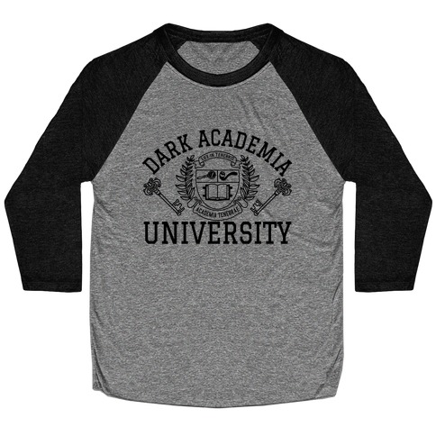 Dark Academia University Baseball Tee