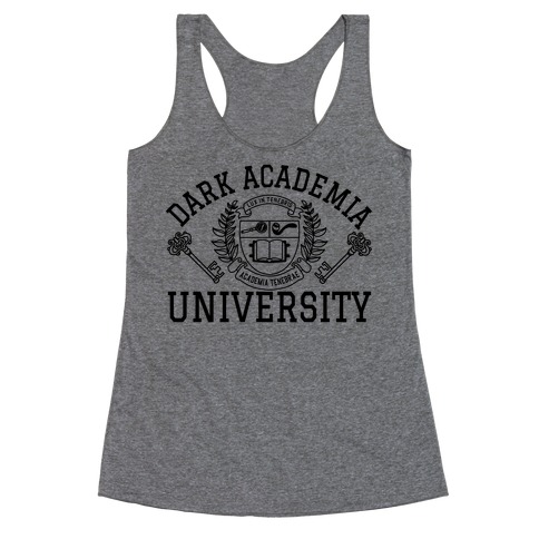 Dark Academia University Racerback Tank Top