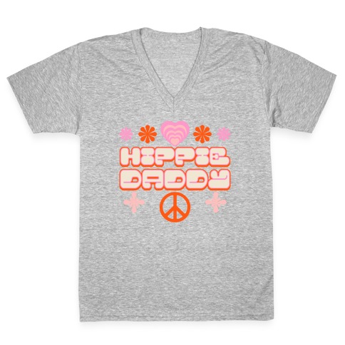 Hippie Daddy V-Neck Tee Shirt