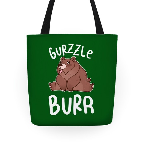 Gurzzle Burr derpy grizzly bear Tote