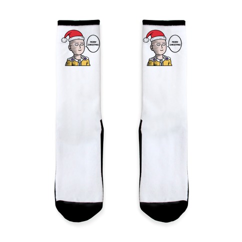 Saitama Merry Christmas Parody Sock