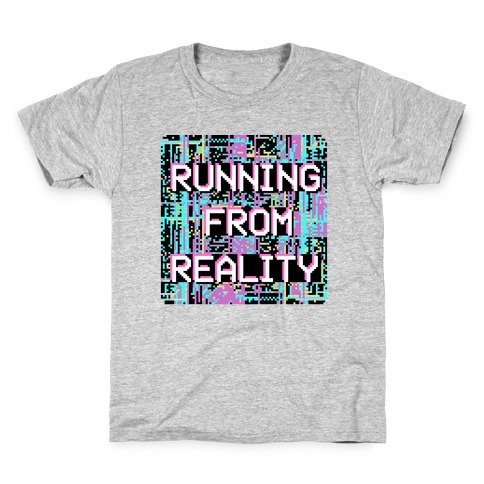 Running From Reality Glitch Kids T-Shirt