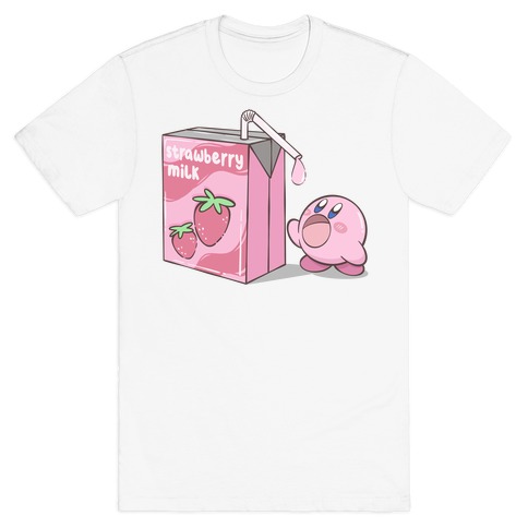 Strawberry Milk Kirby Parody T-Shirt