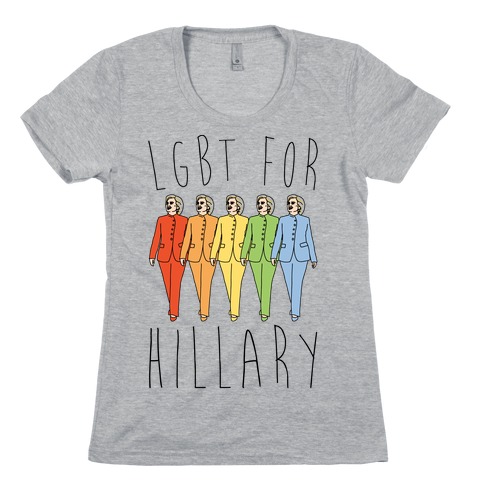 LGBT For Hillary Womens T-Shirt
