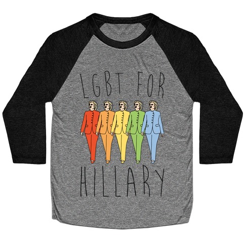 LGBT For Hillary Baseball Tee