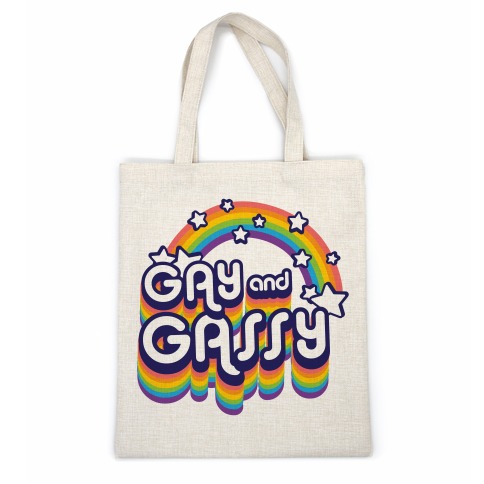 Gay and Gassy Rainbow Casual Tote