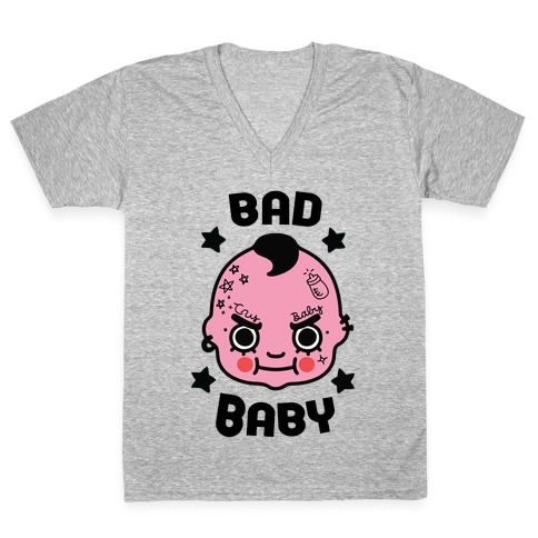 Bad Baby V-Neck Tee Shirt