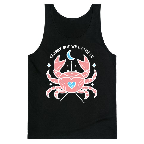 Crabby But Will Cuddle Cancer Crab Tank Top