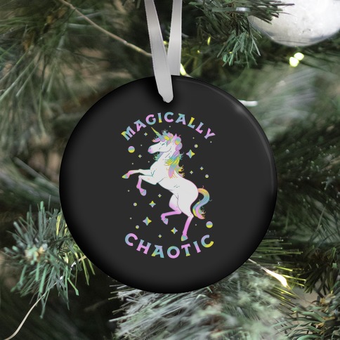 Magically Chaotic Unicorn Ornament
