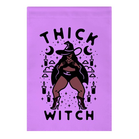 Thick Witch Garden Flag