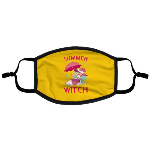 Summer witch Flat Face Mask