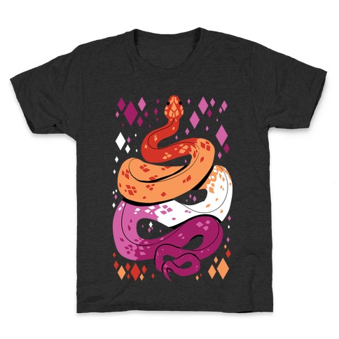 Pride Snakes: Lesbian Kids T-Shirt