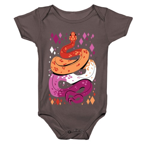Pride Snakes: Lesbian Baby One-Piece