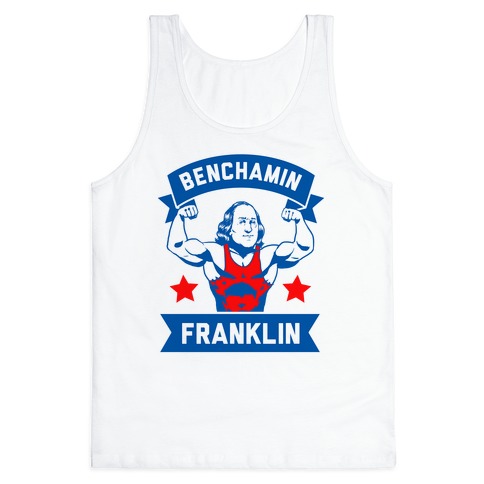 Benchamin Franklin Funny Workout Weight Lifting Design' Men's T