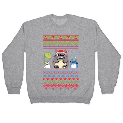 Totoro Ugly Christmas Sweater Pullover